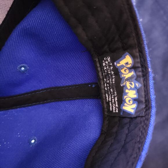 Rare Pokemon Pikachu Embroidered Snapback Baseball Blue Cap Hat 2017 Adult - Picture 7 of 9